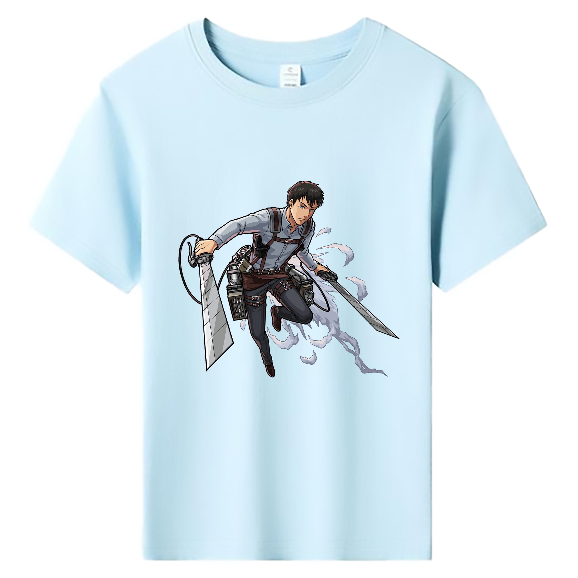 （画像用） 進撃の巨人 ベルトルト・フーバー Attack on Titan Bertholdt Hoover 綿100％キッズTシャツ（フロントプリント）